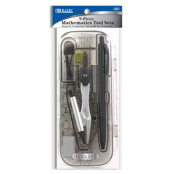 9 Pcs. Math Tool Sets
