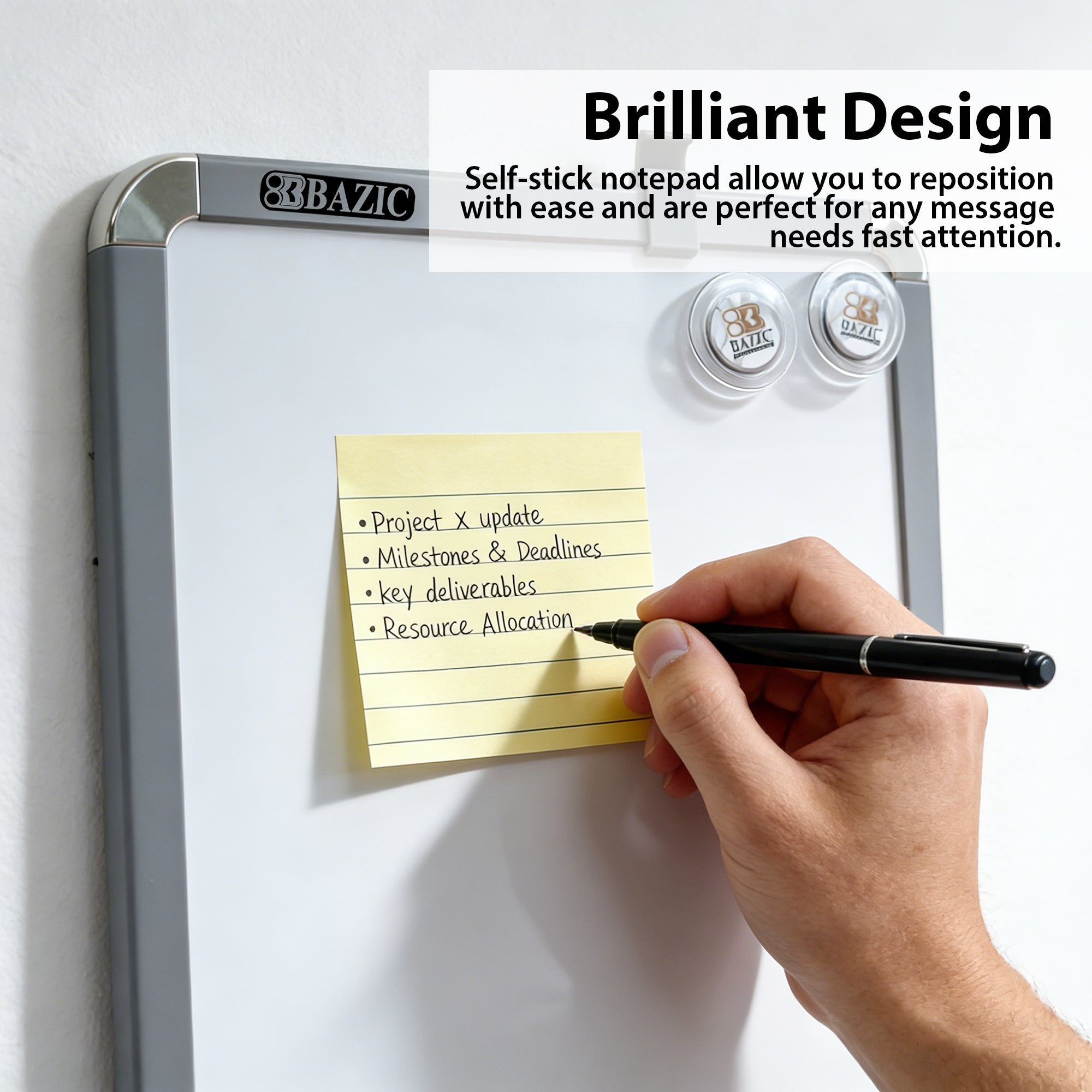 40 Ct. 3" X 3" Lined Sticky Notes (3/Pack)
