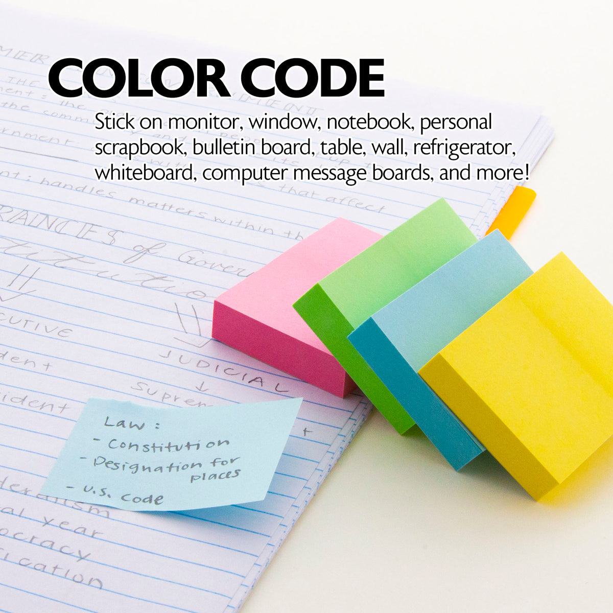 Sticky Note Pad Pics Sticky Notes - Pads – BAZIC Products