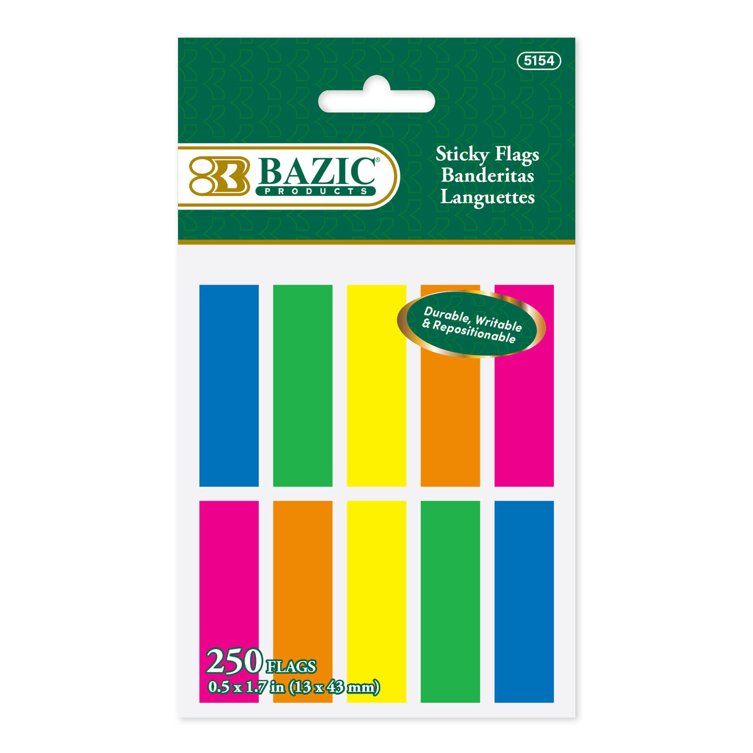 25 Ct. 0.5" X 1.7" Neon Color Coding Flags (10/Pack)