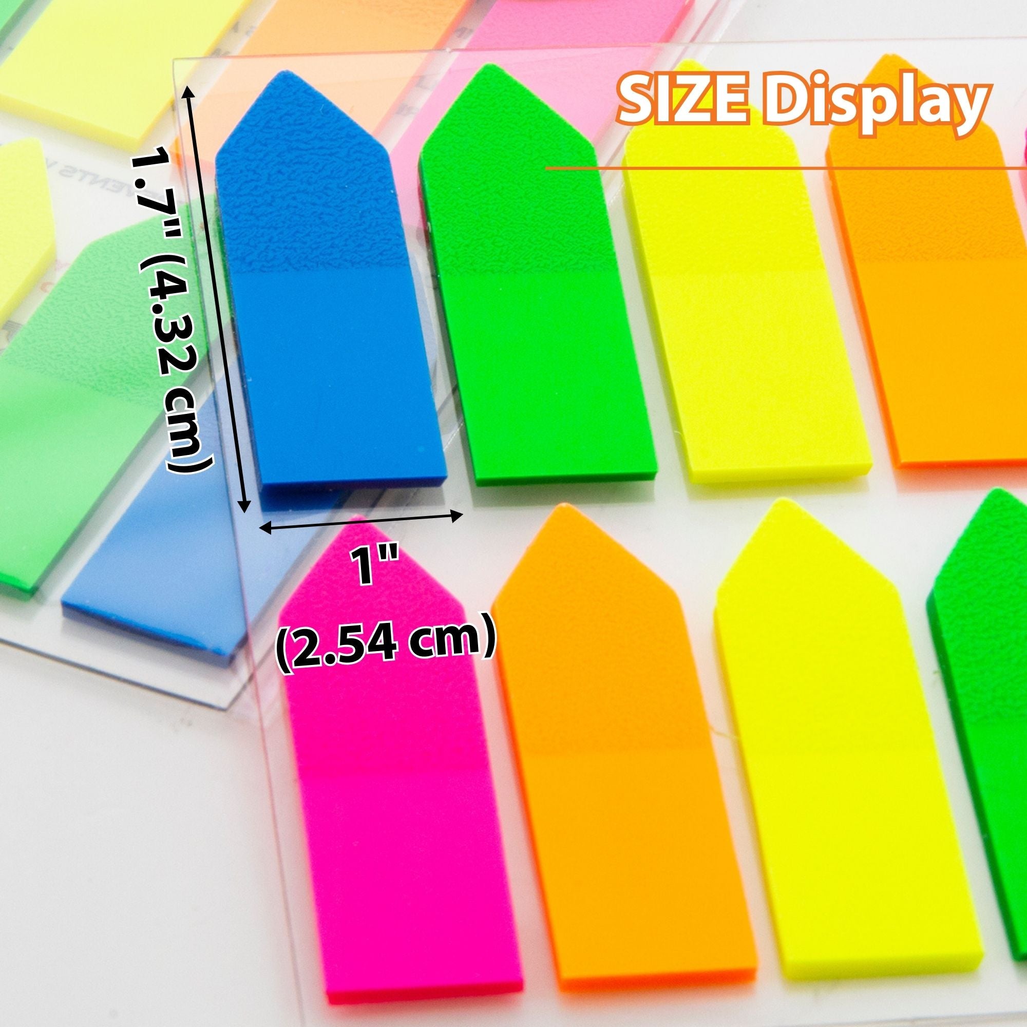 25 Ct. 0.5" X 1.7" Neon Color Arrow Flags (10/Pack)