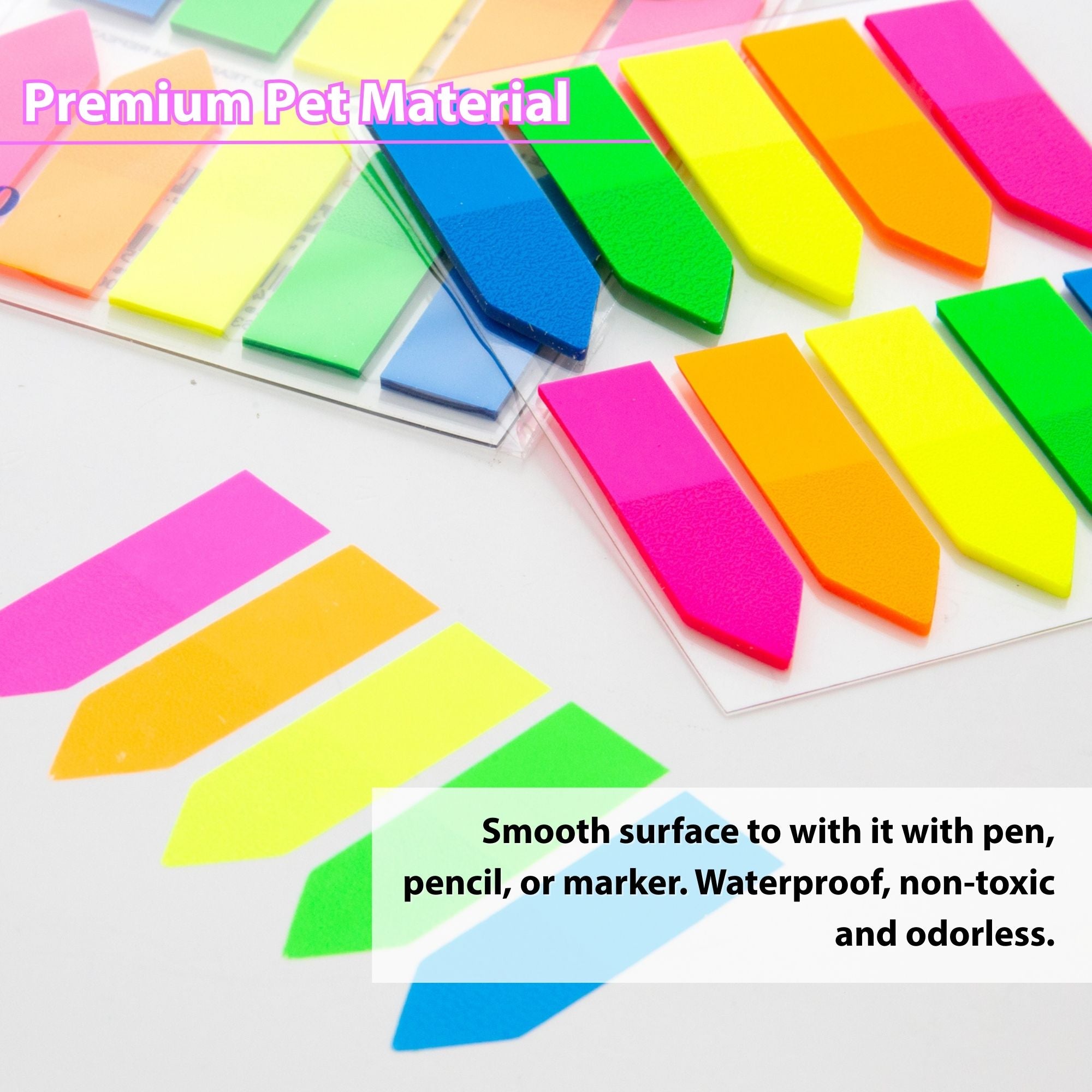 25 Ct. 0.5" X 1.7" Neon Color Arrow Flags (10/Pack)