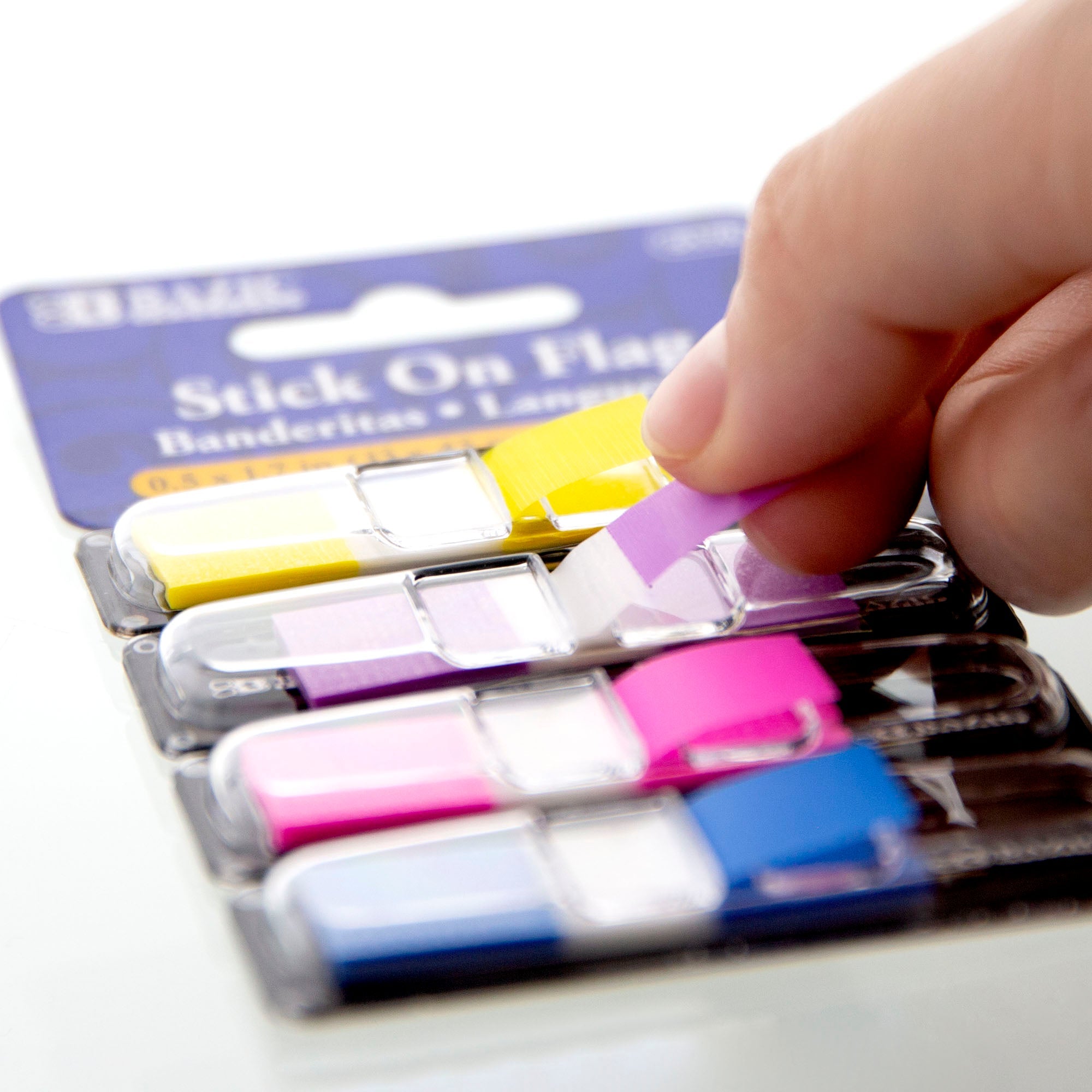 Flags Neon Color Coding Dispenser 0.5&quot; x 1.7&quot; 30 Ct (4/Pack)