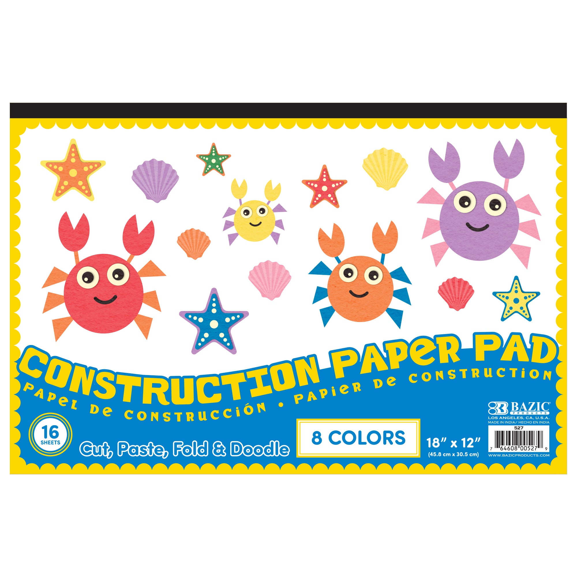 16 Ct. 18" X 12" Construction Paper Pad