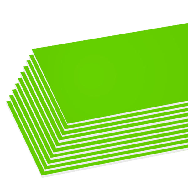 20" X 30" Fluorescent Green Foam Board