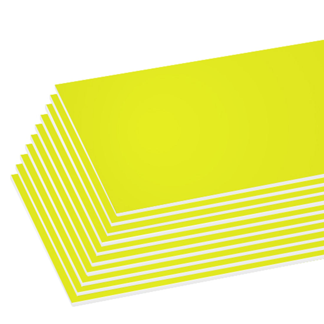 20" X 30" Fluorescent Yellow Foam Board