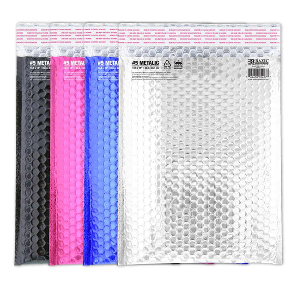 10.5" x 15" (#5) Metallic Bubble Mailers