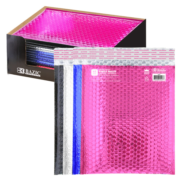 10.5" x 15" (#5) Metallic Bubble Mailers