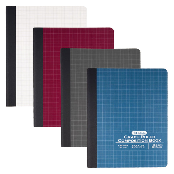 4-1" Quad-Ruled 100 Ct. Composition Book