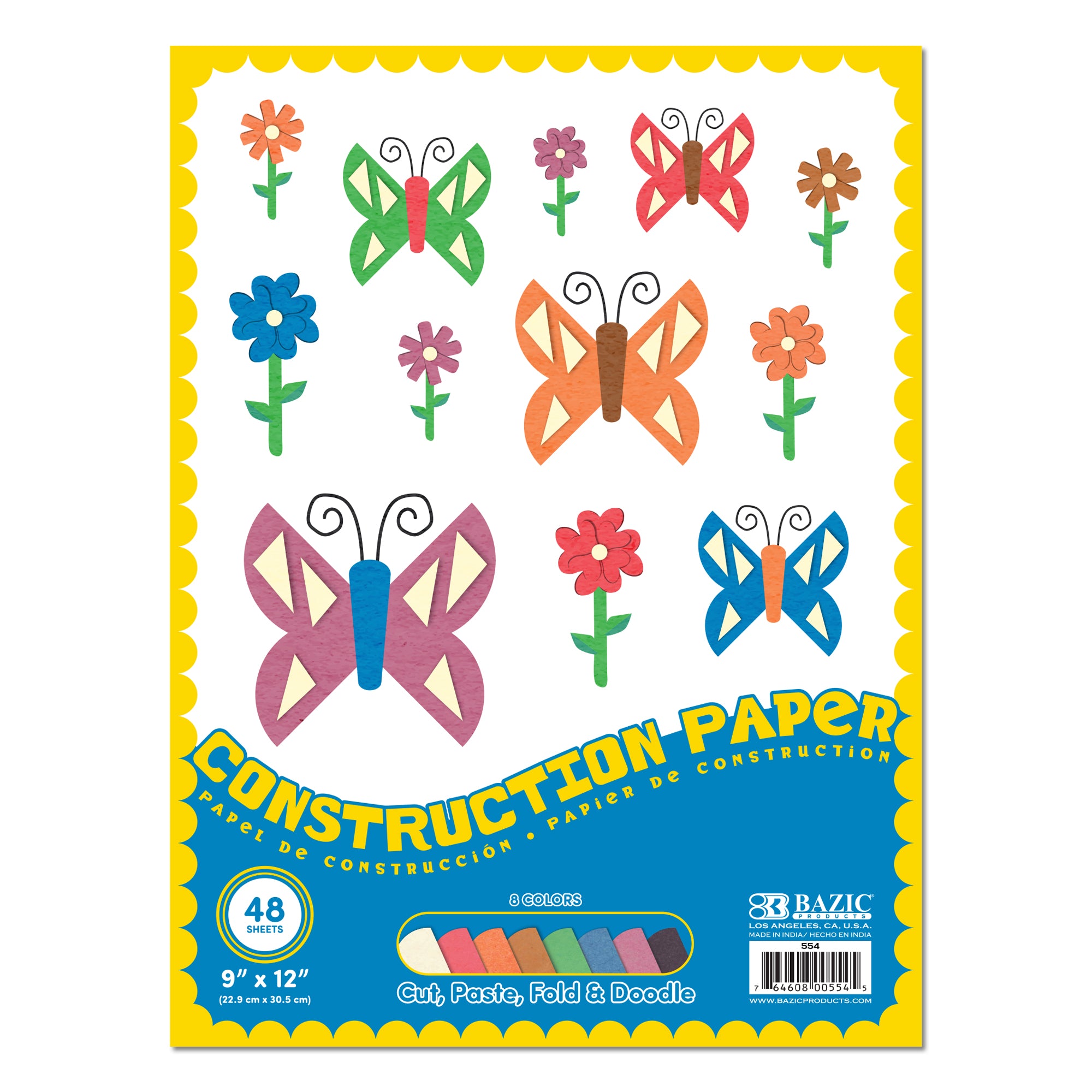 48 Ct. 9" X 12" Construction Paper