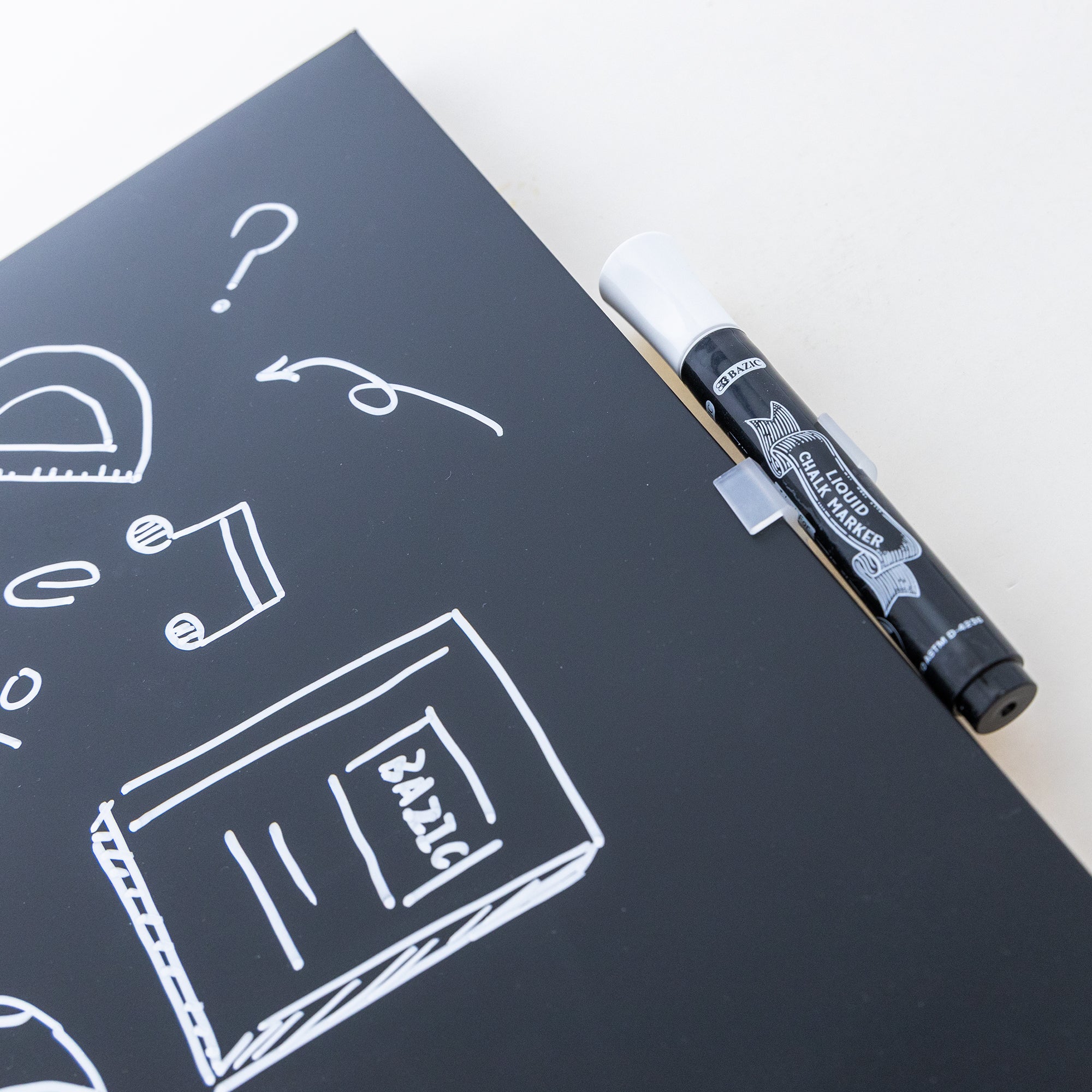 14" x 14" CUBIX Frameless Magnetic Chalkboard w/ Chalk Marker &amp; Magnet
