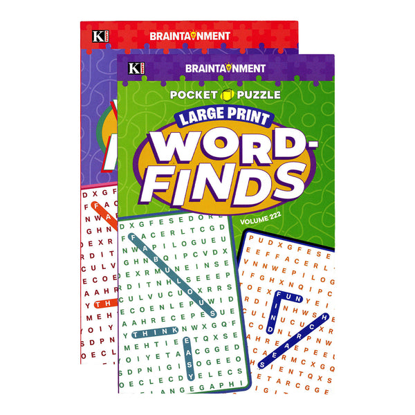 KAPPA Pocket Puzzle Word Finds Large Print - Digest Size