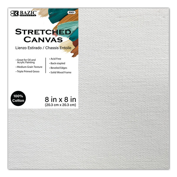 Stretched Canvas 8" x 8"