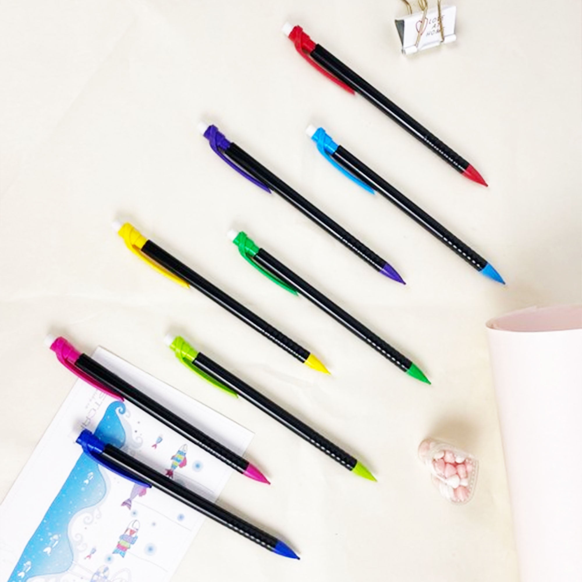 0.7mm Electra Noir Mechanical Pencil (8/Pack)