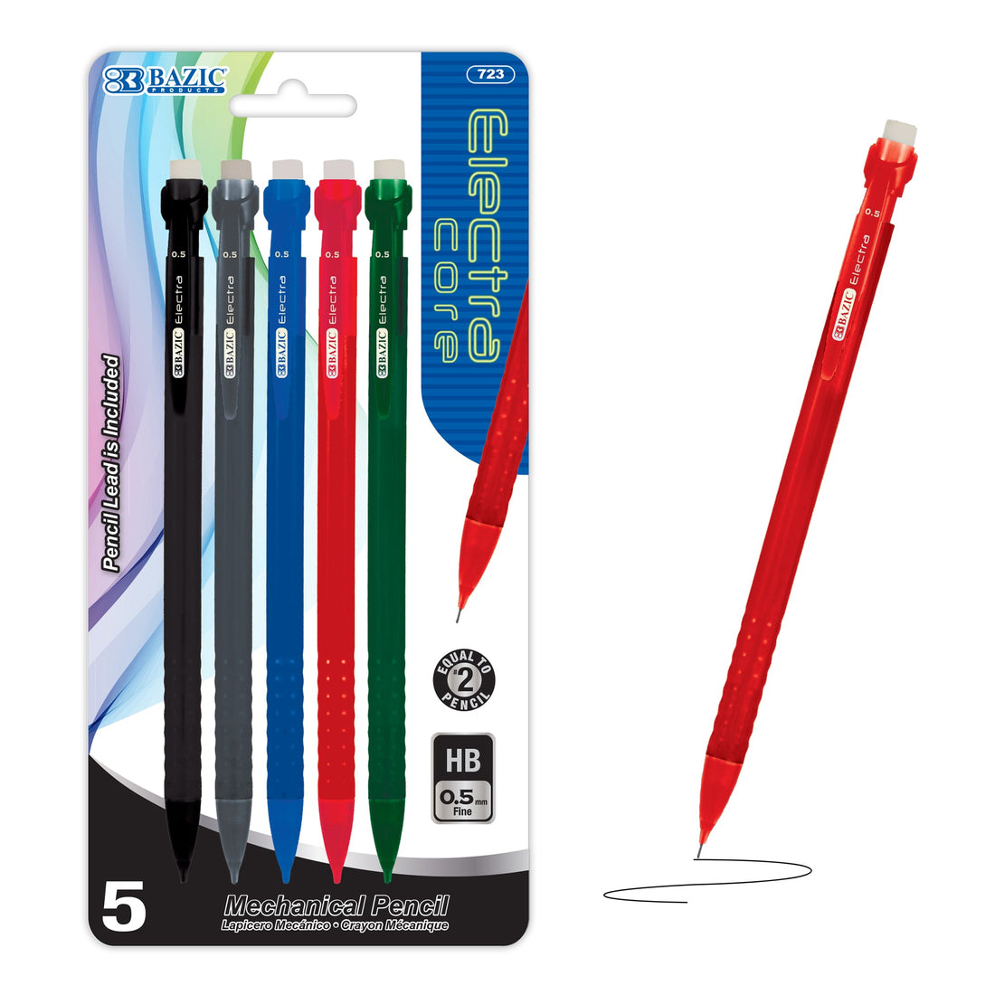 Electra Core 0.5 mm Mechanical Pencil (5/Pack)