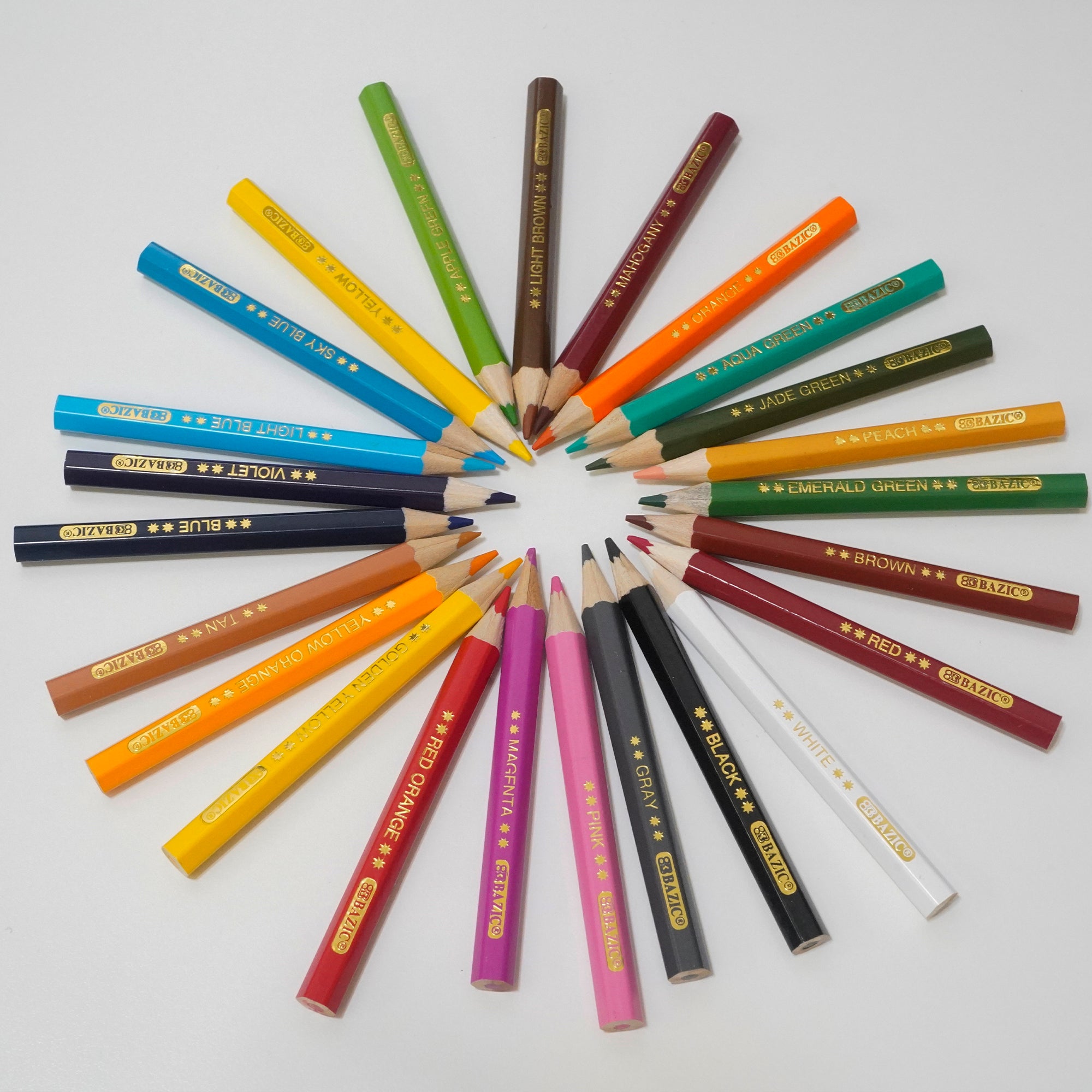 24 Mini Colored Pencils