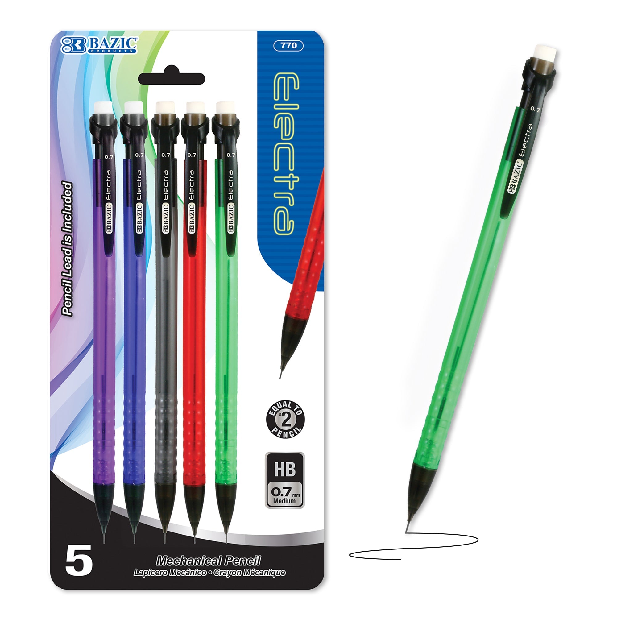 BAZIC Crown 0.7 mm Mechanical Pencil w/ Ceramics High-Quality Lead
