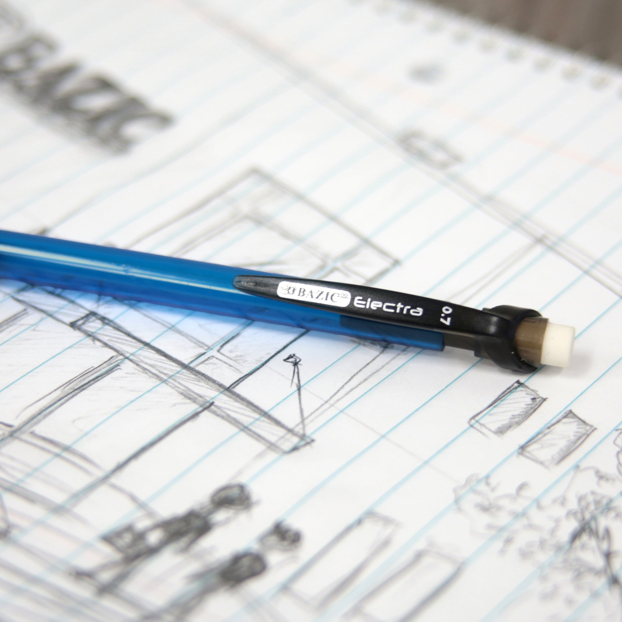 Electra 0.7 mm Mechanical Pencil with Grip (4/Pack)
