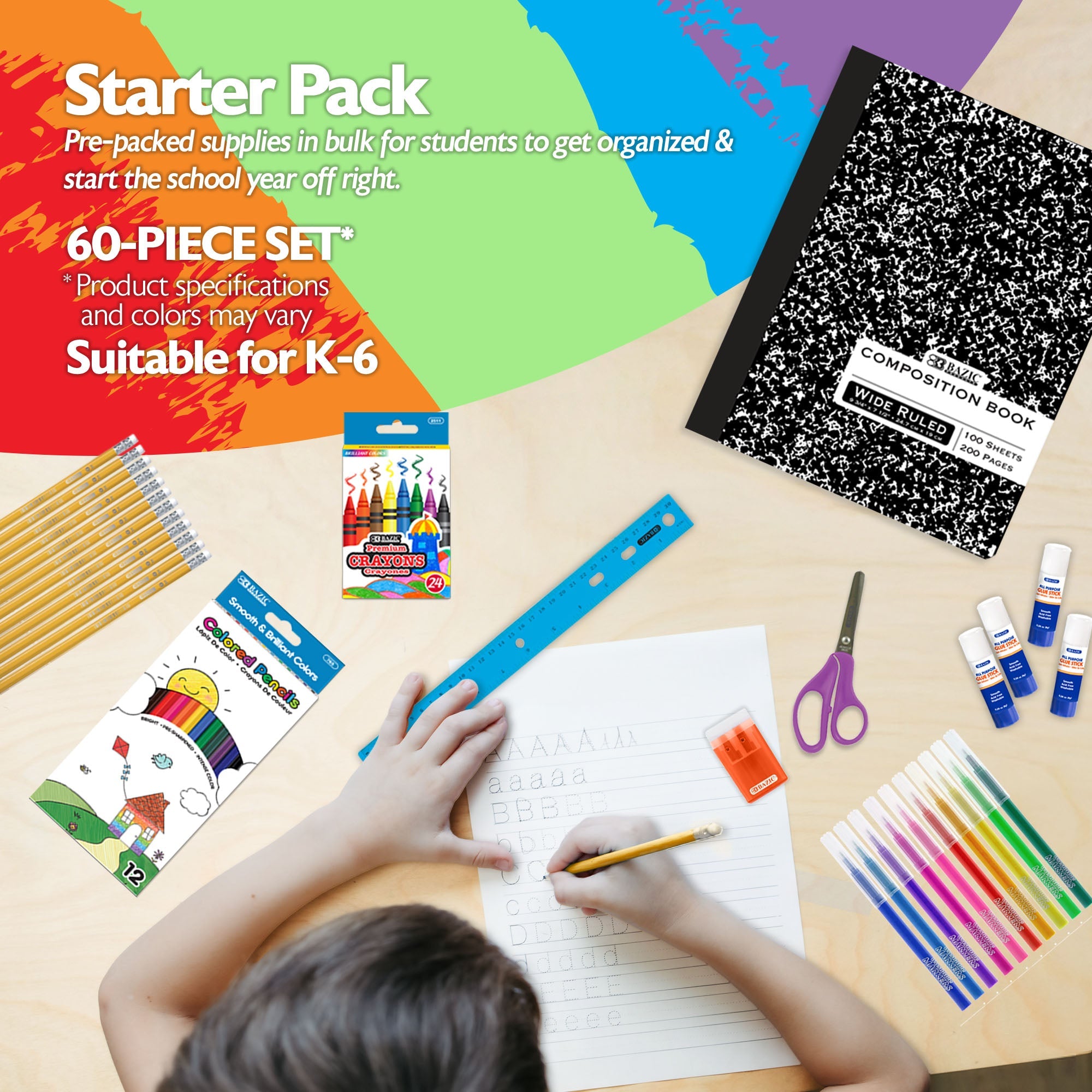 Back To School Kit Starter Pack 60 Count