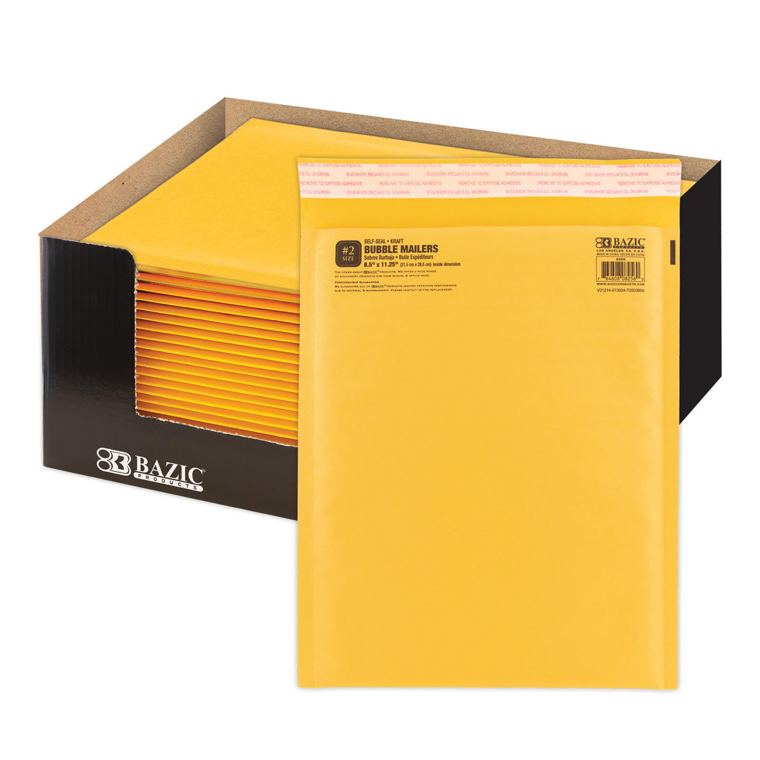 8.5" X 11.25" (#2) Self-Seal Bubble Mailers