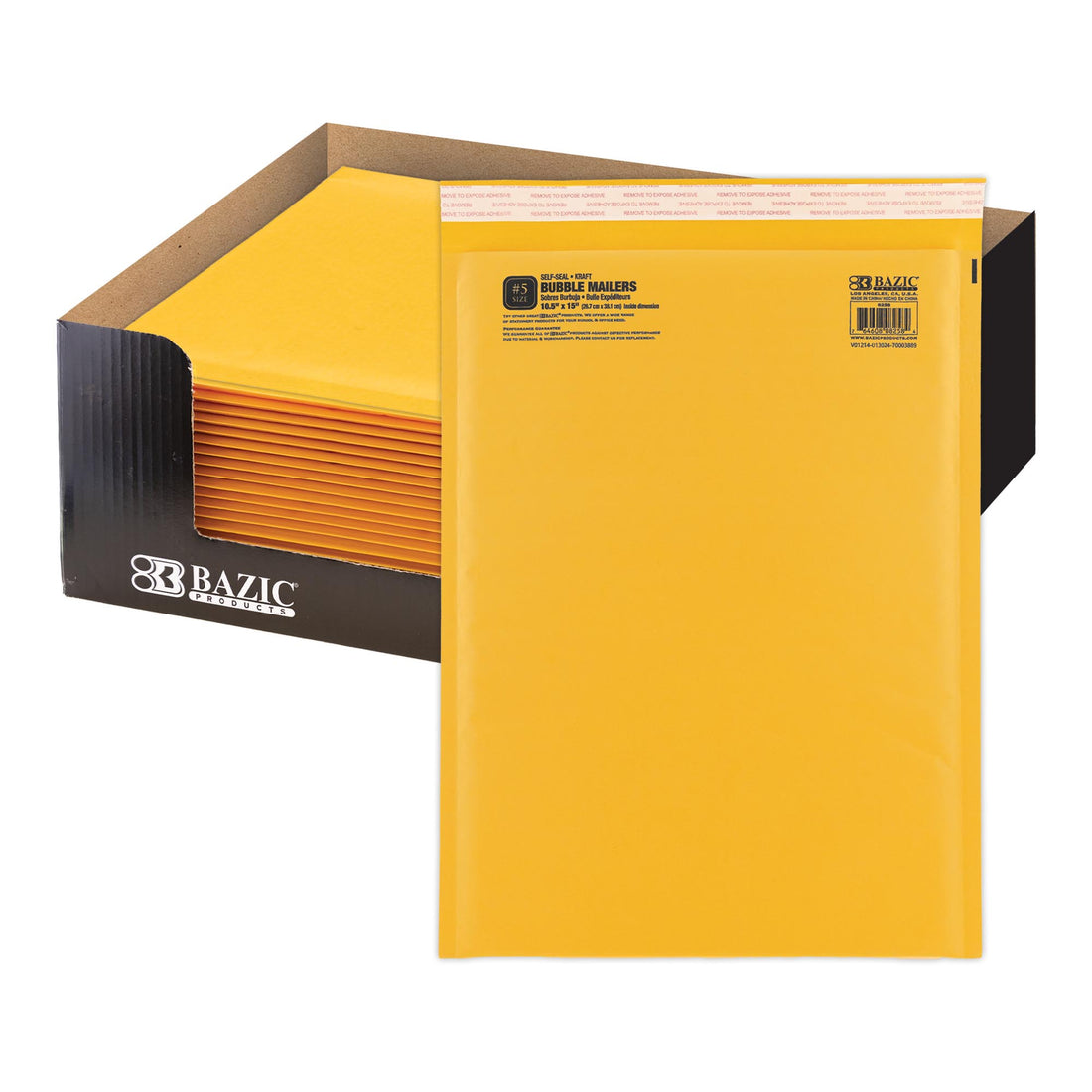 10.5" X 15" (#5) Self-Seal Bubble Mailers