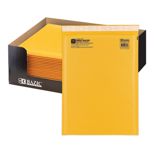 10.5" X 15" (#5) Self-Seal Bubble Mailers