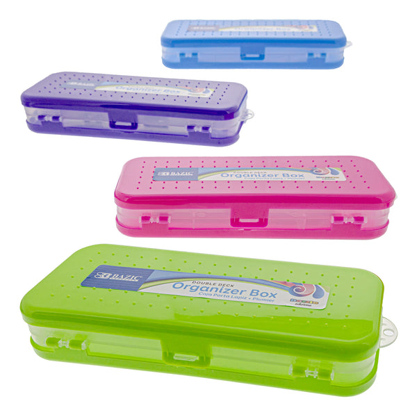 Bright Color Double Deck Organizer Box
