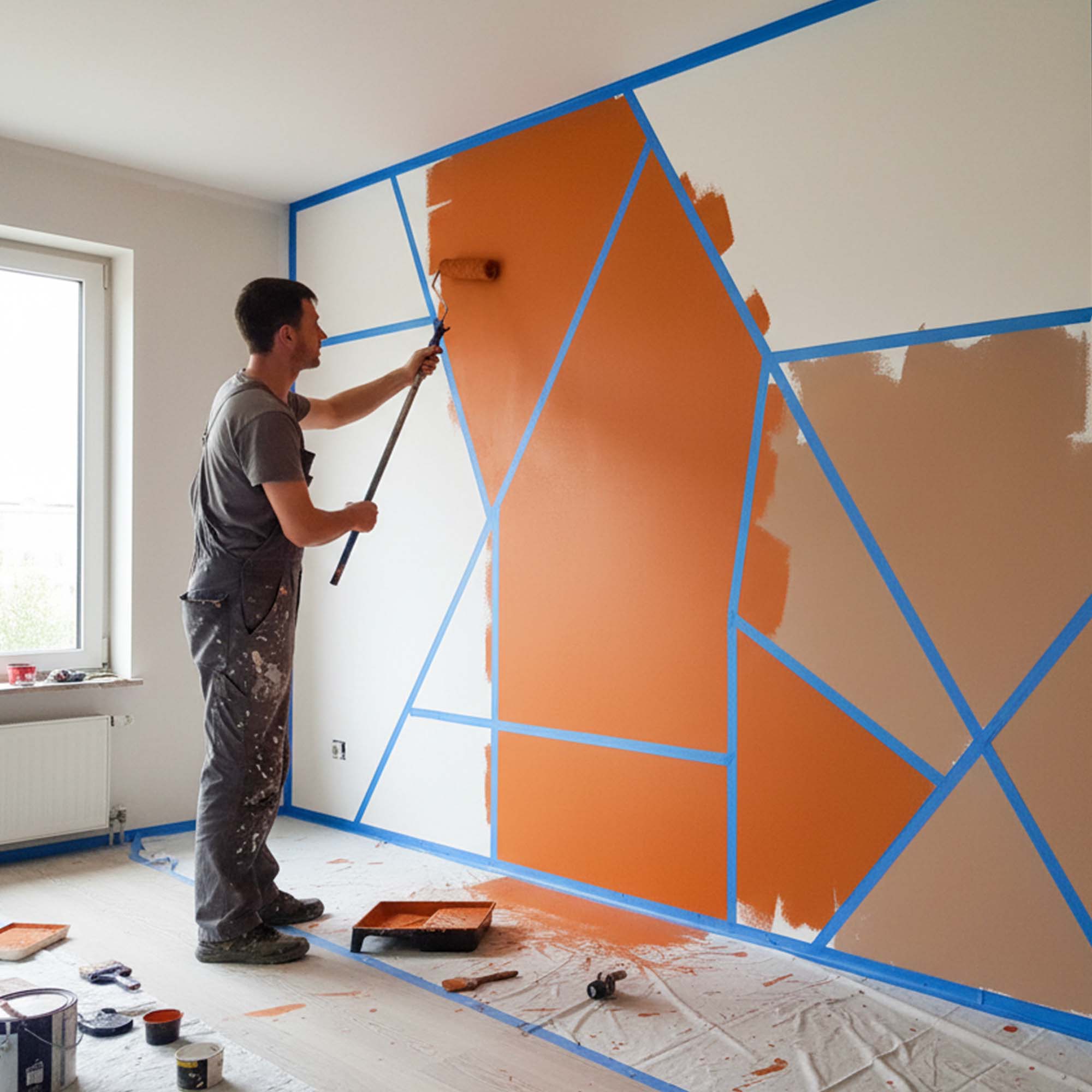 0.94" X 1080" (30 Yards) Blue Painter's Tape