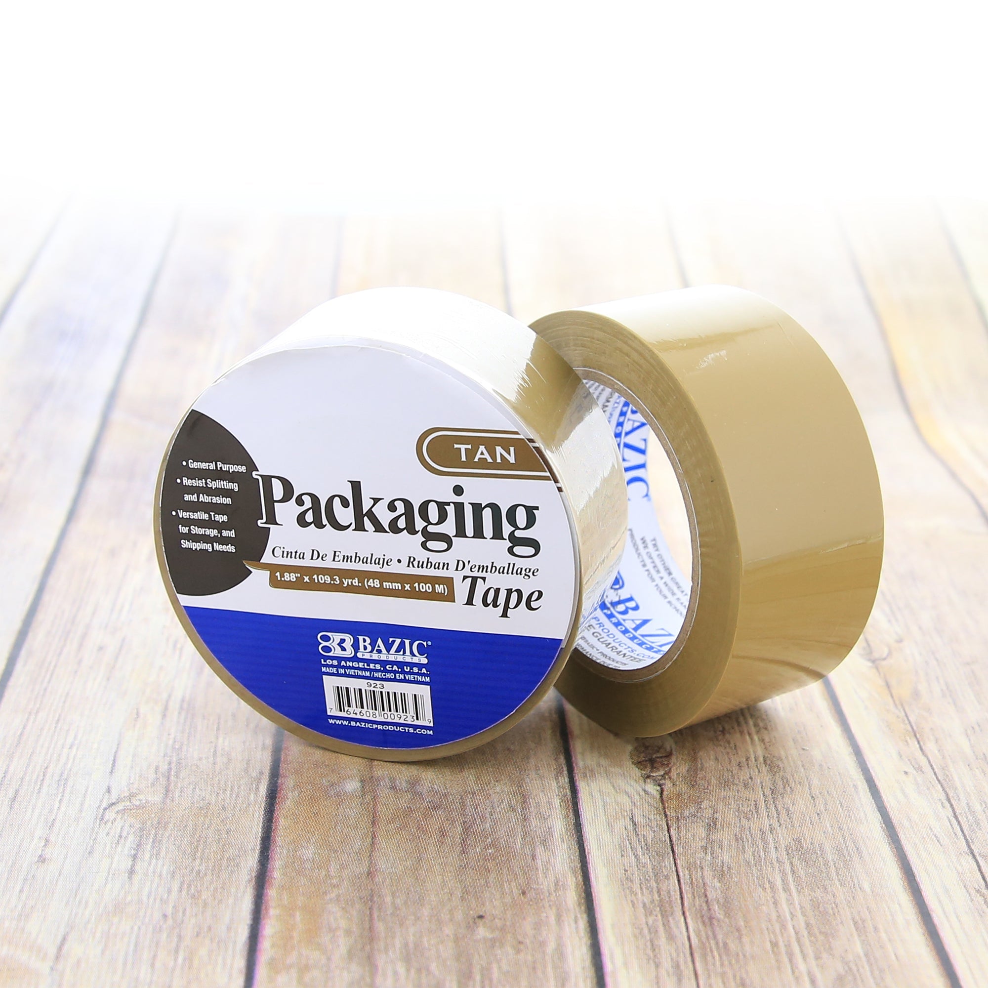 Tan Packaging Tape 1.88&quot; X 109.3 Yards