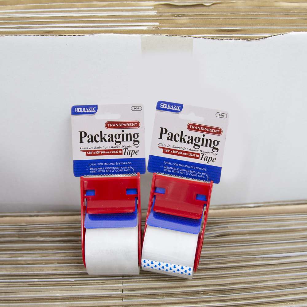 Packaging Tape Clear w/ Dispenser 1.88&quot; X 800&quot;