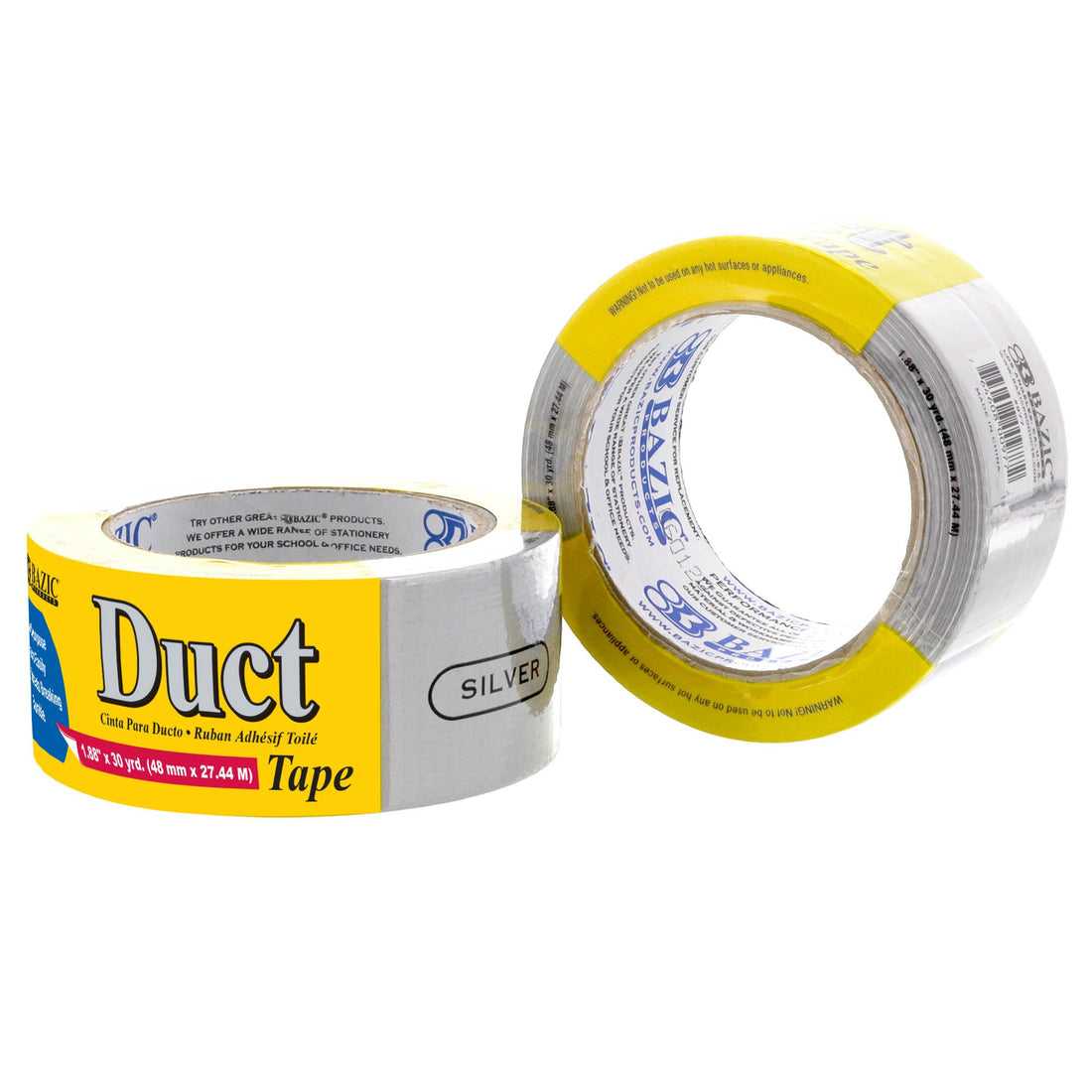 1.88" X 30 Yards Silver Duct Tape