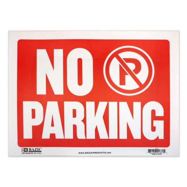 12" X 16" No Parking Sign