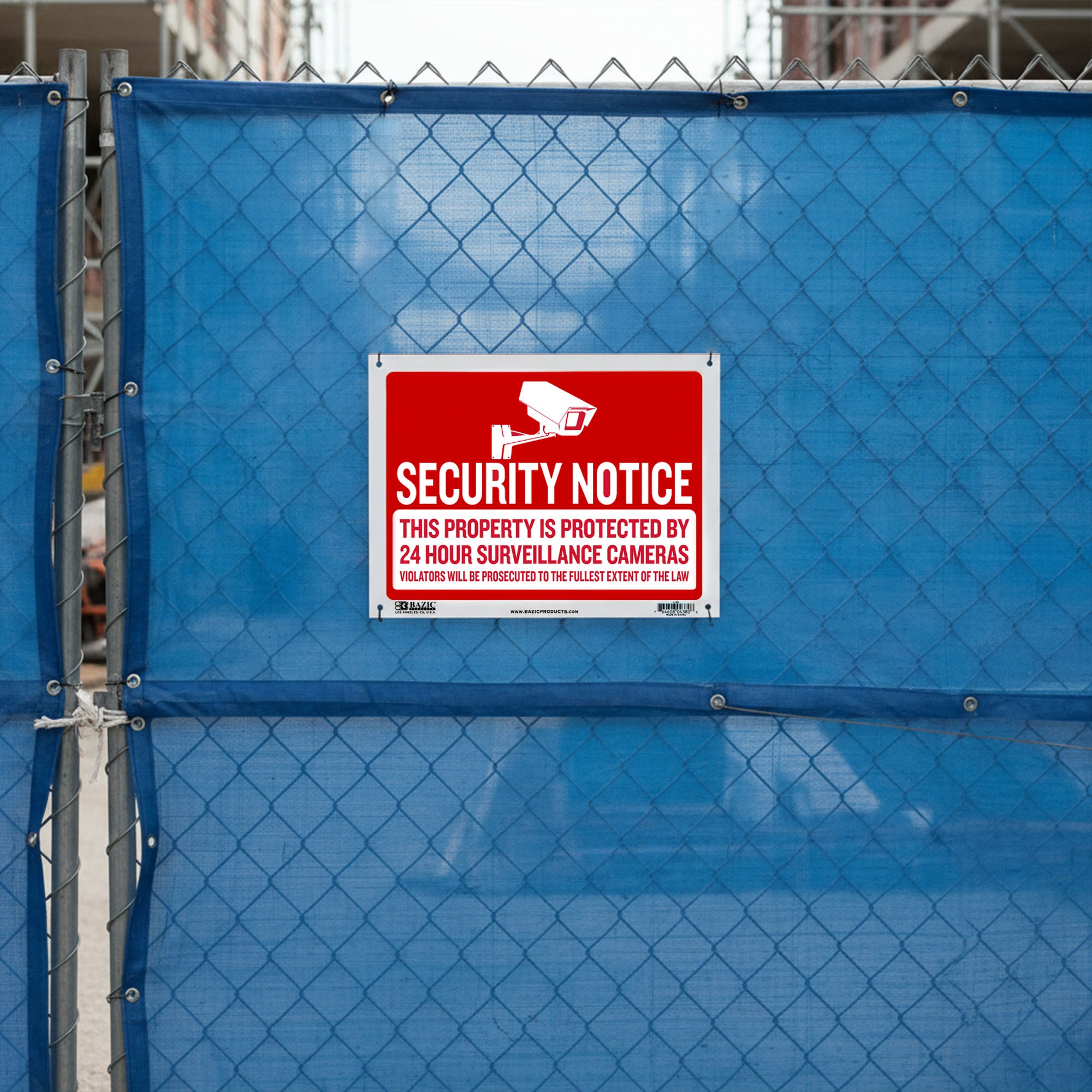 12" X 16" Security Notice Sign