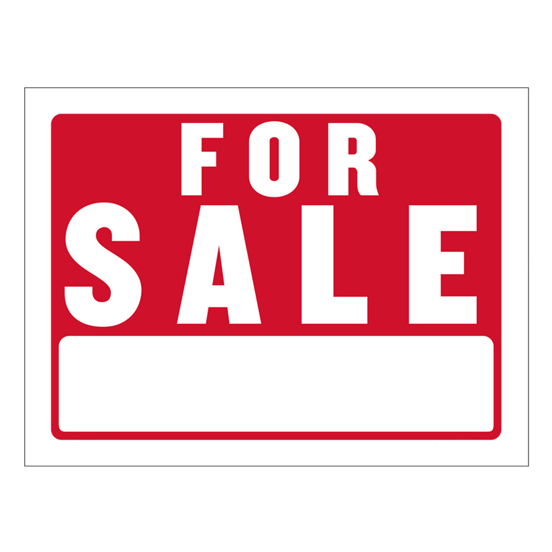 9" X 12" For Sale Sign