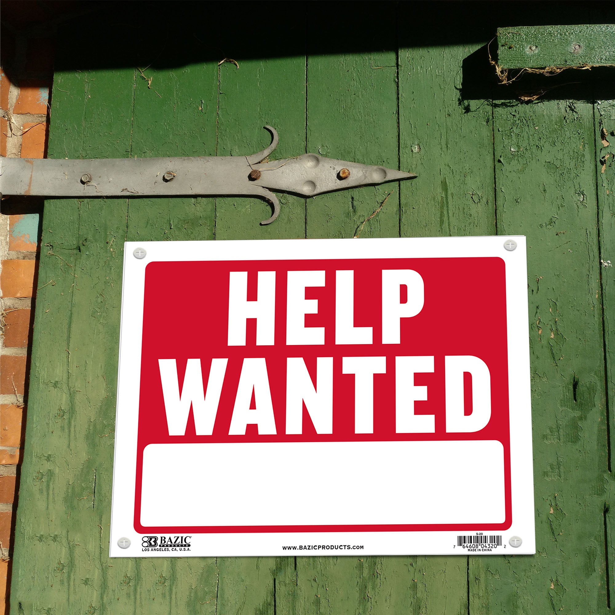 9" X 12" Help Wanted Sign